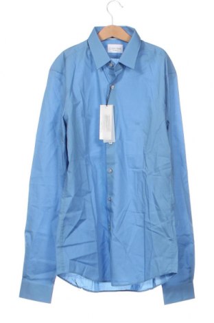 Ανδρικό πουκάμισο Calvin Klein, Μέγεθος M, Χρώμα Μπλέ, Τιμή 34,87 €