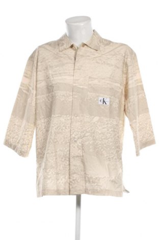 Ανδρικό πουκάμισο Calvin Klein Jeans, Μέγεθος M, Χρώμα  Μπέζ, Τιμή 37,62 €