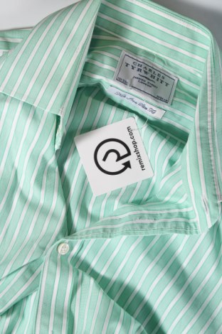 Herrenhemd Charles Tyrwhitt, Größe M, Farbe Grün, Preis 19,85 €