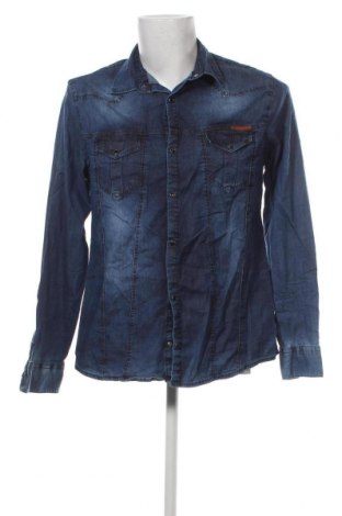 Ανδρικό πουκάμισο Cipo & Baxx, Μέγεθος L, Χρώμα Μπλέ, Τιμή 23,40 €