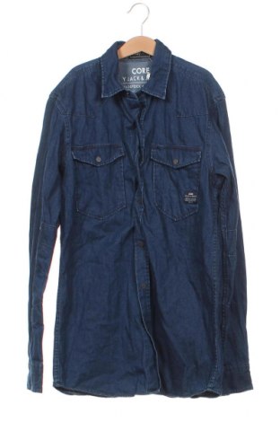 Ανδρικό πουκάμισο Core By Jack & Jones, Μέγεθος S, Χρώμα Μπλέ, Τιμή 4,16 €