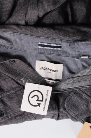 Мъжка риза Core By Jack & Jones, Размер L, Цвят Син, Цена 68,00 лв.