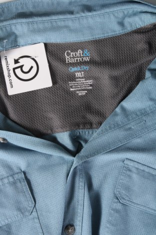 Herrenhemd Croft & Barrow, Größe XXL, Farbe Blau, Preis € 20,18