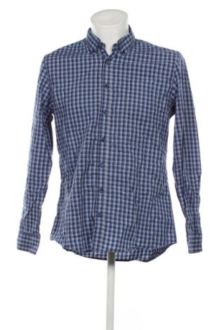 Ανδρικό πουκάμισο Dressmann, Μέγεθος L, Χρώμα Μπλέ, Τιμή 5,20 €