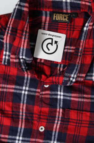 Ανδρικό πουκάμισο Force, Μέγεθος L, Χρώμα Κόκκινο, Τιμή 17,94 €