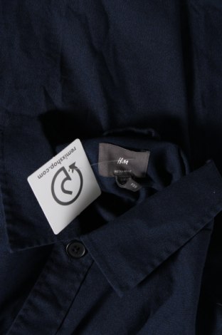 Мъжка риза H&M, Размер L, Цвят Син, Цена 6,38 лв.