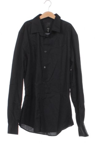Мъжка риза H&M, Размер M, Цвят Черен, Цена 29,00 лв.