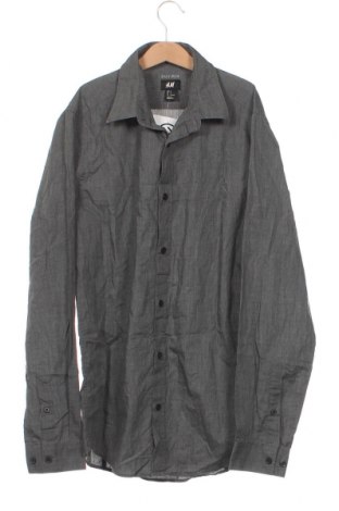 Herrenhemd H&M, Größe S, Farbe Grau, Preis 2,62 €