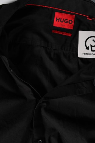 Ανδρικό πουκάμισο Hugo Boss, Μέγεθος XL, Χρώμα Μαύρο, Τιμή 82,06 €