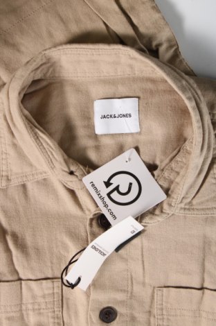 Мъжка риза Jack & Jones, Размер L, Цвят Бежов, Цена 68,00 лв.