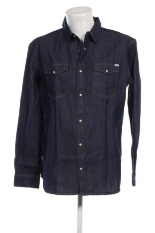 Ανδρικό πουκάμισο Jack & Jones, Μέγεθος XXL, Χρώμα Μπλέ, Τιμή 29,79 €