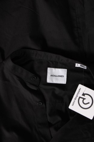 Ανδρικό πουκάμισο Jack & Jones, Μέγεθος L, Χρώμα Μαύρο, Τιμή 16,82 €