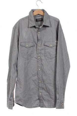 Ανδρικό πουκάμισο Jack & Jones, Μέγεθος S, Χρώμα Γκρί, Τιμή 7,01 €