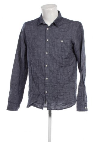 Мъжка риза Knowledge Cotton Apparel, Размер L, Цвят Син, Цена 39,00 лв.