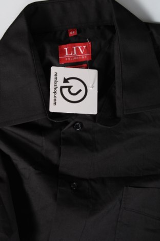 Мъжка риза Liv, Размер L, Цвят Черен, Цена 29,00 лв.