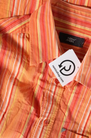 Ανδρικό πουκάμισο New Man, Μέγεθος M, Χρώμα Πορτοκαλί, Τιμή 17,94 €