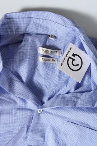 Ανδρικό πουκάμισο Nobel League, Μέγεθος M, Χρώμα Μπλέ, Τιμή 8,97 €