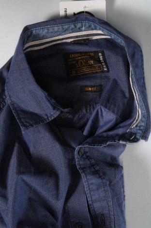 Herrenhemd S.Oliver, Größe M, Farbe Blau, Preis 5,85 €