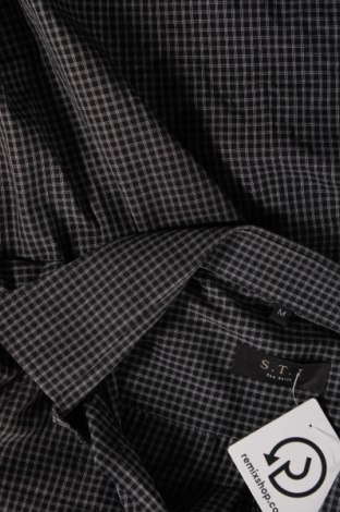 Herrenhemd STI, Größe M, Farbe Grau, Preis € 2,67