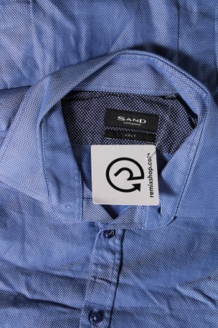 Ανδρικό πουκάμισο Sand, Μέγεθος M, Χρώμα Μπλέ, Τιμή 33,40 €