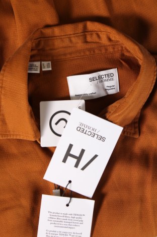 Herrenhemd Selected Homme, Größe L, Farbe Braun, Preis € 19,87