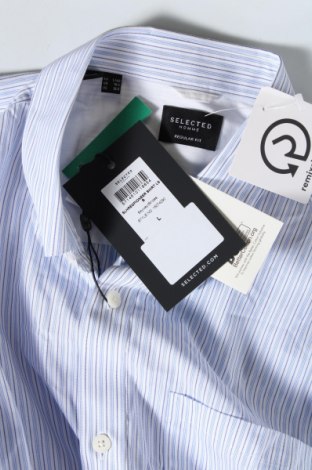 Ανδρικό πουκάμισο Selected Homme, Μέγεθος L, Χρώμα Μπλέ, Τιμή 35,08 €