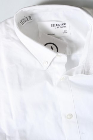 Herrenhemd Selected Homme, Größe M, Farbe Weiß, Preis 21,98 €
