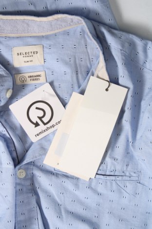 Ανδρικό πουκάμισο Selected Homme, Μέγεθος M, Χρώμα Μπλέ, Τιμή 42,27 €