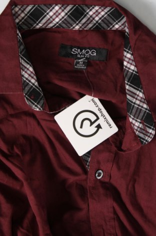 Ανδρικό πουκάμισο Smog, Μέγεθος M, Χρώμα Κόκκινο, Τιμή 2,69 €