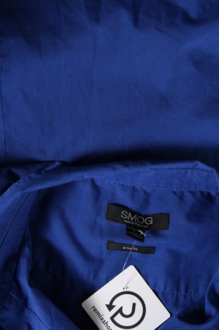 Ανδρικό πουκάμισο Smog, Μέγεθος L, Χρώμα Μπλέ, Τιμή 15,00 €