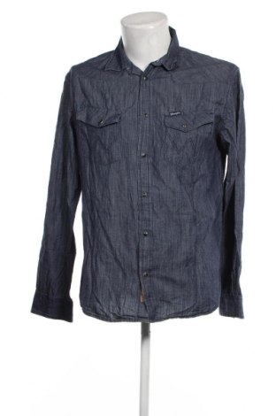Herrenhemd Wrangler, Größe L, Farbe Blau, Preis 27,14 €