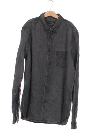 Herrenhemd Zara, Größe M, Farbe Grau, Preis 16,70 €