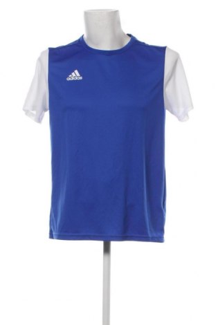 Herren T-Shirt Adidas, Größe L, Farbe Blau, Preis € 13,92