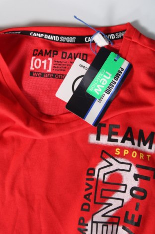 Ανδρικό t-shirt Camp David, Μέγεθος M, Χρώμα Κόκκινο, Τιμή 24,66 €