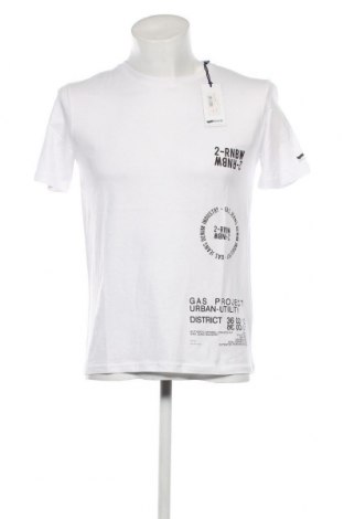 Herren T-Shirt Gas, Größe L, Farbe Weiß, Preis 17,42 €