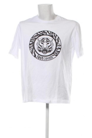 Мъжка тениска Just Cavalli, Размер L, Цвят Бял, Цена 105,00 лв.