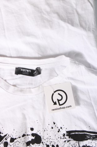 Herren T-Shirt Koton, Größe S, Farbe Weiß, Preis 18,45 €