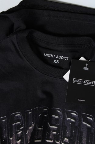Мъжка тениска NIGHT ADDICT, Размер XS, Цвят Черен, Цена 18,85 лв.
