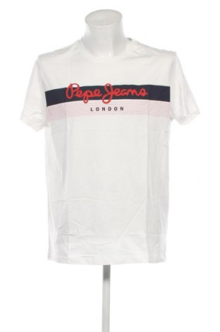 Męski T-shirt Pepe Jeans, Rozmiar XL, Kolor Biały, Cena 138,60 zł