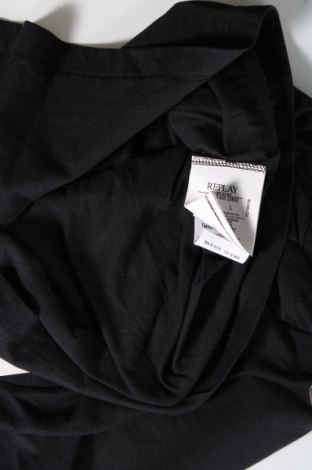 Ανδρικό t-shirt Replay, Μέγεθος L, Χρώμα Μαύρο, Τιμή 35,05 €