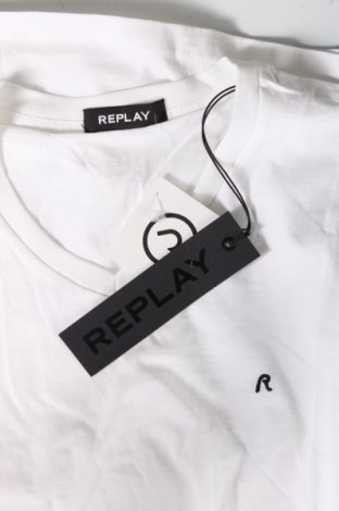Pánske tričko  Replay, Veľkosť L, Farba Biela, Cena  33,30 €