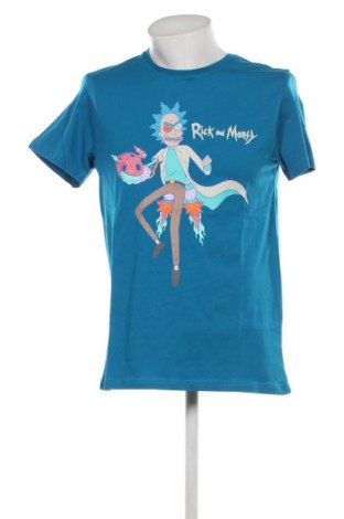 Herren T-Shirt Rick and Morty, Größe M, Farbe Blau, Preis 9,72 €