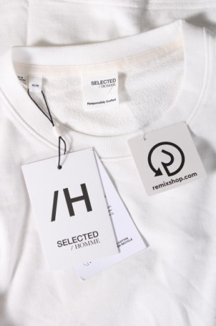 Herren T-Shirt Selected Homme, Größe M, Farbe Weiß, Preis 13,92 €