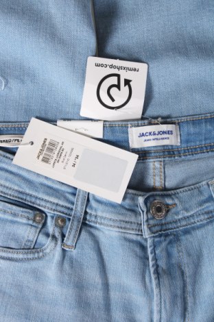 Blugi de bărbați Jack & Jones, Mărime L, Culoare Albastru, Preț 121,38 Lei