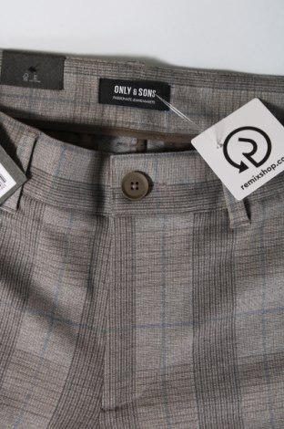 Ανδρικό παντελόνι Only & Sons, Μέγεθος M, Χρώμα Γκρί, Τιμή 11,14 €