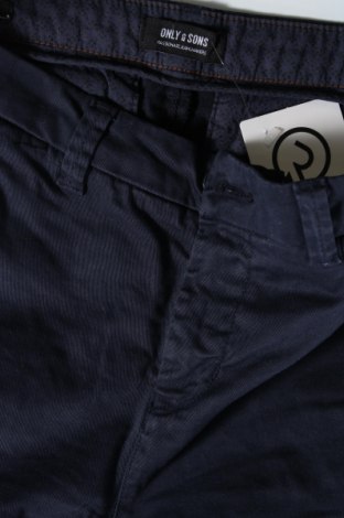 Мъжки панталон Only & Sons, Размер M, Цвят Син, Цена 29,00 лв.