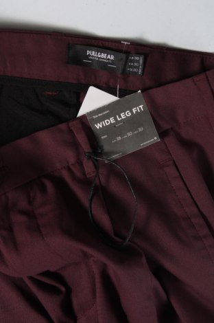 Мъжки панталон Pull&Bear, Размер S, Цвят Червен, Цена 16,56 лв.