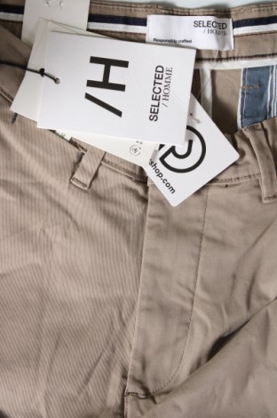 Pantaloni de bărbați Selected Homme, Mărime L, Culoare Maro, Preț 137,50 Lei