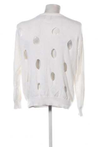 Ανδρικό πουλόβερ Bershka, Μέγεθος L, Χρώμα Λευκό, Τιμή 6,68 €