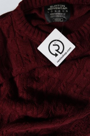 Мъжки пуловер Burton of London, Размер M, Цвят Червен, Цена 7,92 лв.